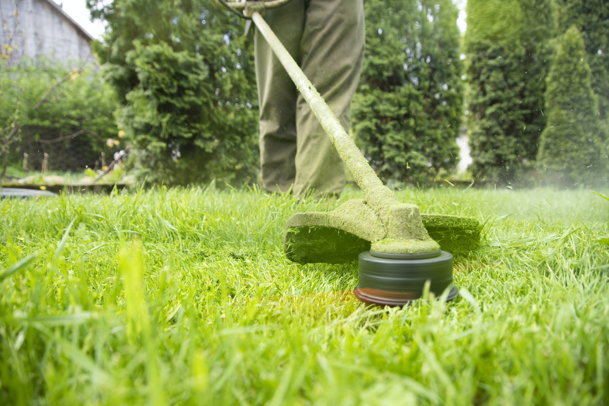 lawn-mower-on-green-grass-machine-for-cutting-lawns in fulton MO